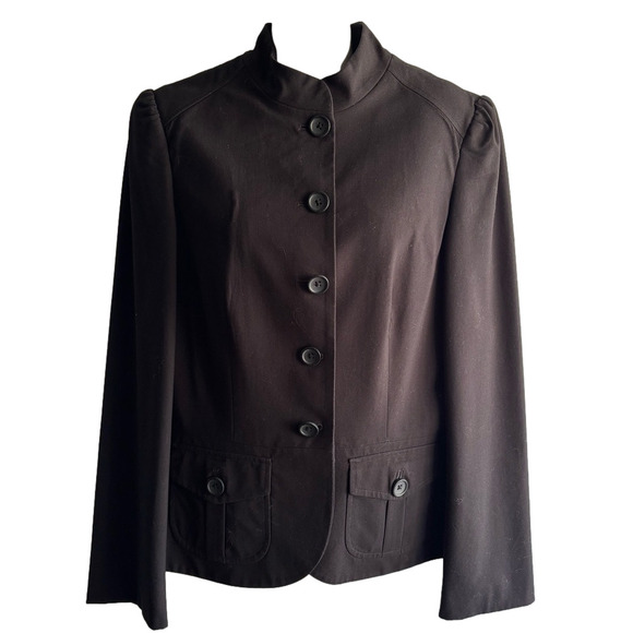 Banana Republic lined blazer, Size 8, buttoned front pockets. - Picture 5 of 5